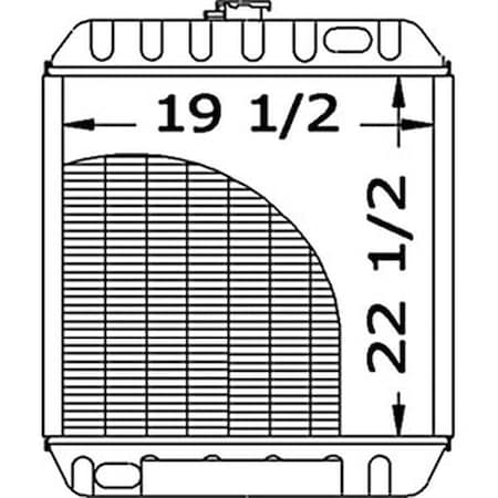 Aftermarket Radiator Fits Ford New Holland Skid Steer LS190 LX985 86546700